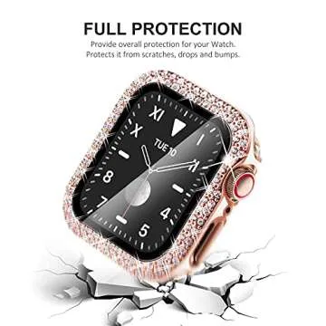 KADES Bling Apple Watch Protective Case with Screen Protector