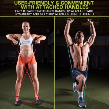 ProsourceFit Tube Resistance Bands Set for Full-Body Workouts