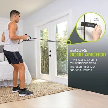 ProsourceFit Tube Resistance Bands Set for Full-Body Workouts