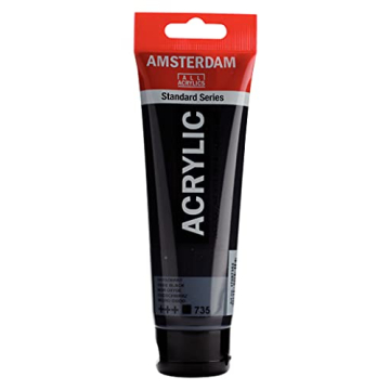 Amsterdam Acrylic Paint 120ml Oxide Black 735 Tube
