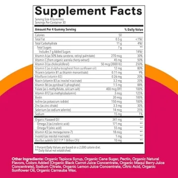 SmartyPants Organic Women's Multivitamin Gummies Sugar-Free