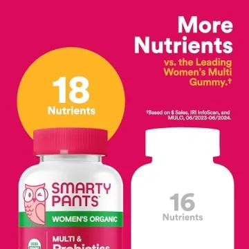 SmartyPants Organic Women's Multivitamin Gummies Sugar-Free