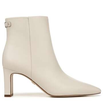 Sam Edelman Saige Ankle Booties in Modern Ivory for Women