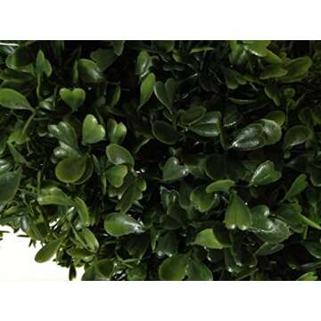 Two 4 Foot Outdoor Artificial Boxwood Spiral Topiary Trees UV Rated Plants