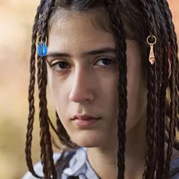 EXCEART Dreadlock Accessories 13pcs Hair Braid Rings Shell Headpiece Hair Clips Pendant Ocean Conch Seashell Enamel Charms Pendants for Diy Jewelry Making Hair Jewelry Accessories