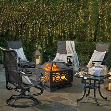 Hykolity 26 Inch Outdoor Fire Pit for Cozy Gatherings