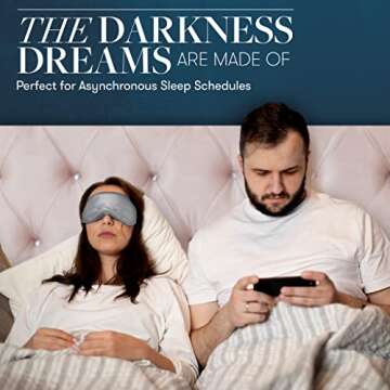 Beckham Hotel Collection Silk Sleep Mask - Pack of 2, 100% Mulberry Silk Sleeping Mask for Women and Men with Adjustable Strap - Blackout Eye Mask for Sleeping & Travel - White/Ivory