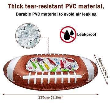 Erweicet Inflatable Football Cooler - Perfect for Parties, BBQs & Events