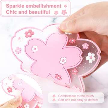 Sakura PVC Cherry Blossom Coasters - Stylish and Functional