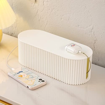 FABROK Cable Management Box with 10 Ties - Organize Wires