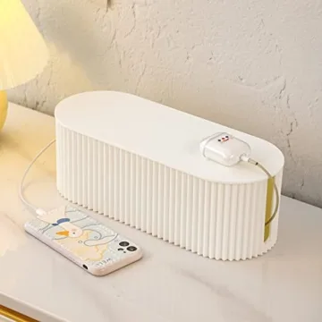 FABROK Cable Management Box with 10 Ties - Organize Wires