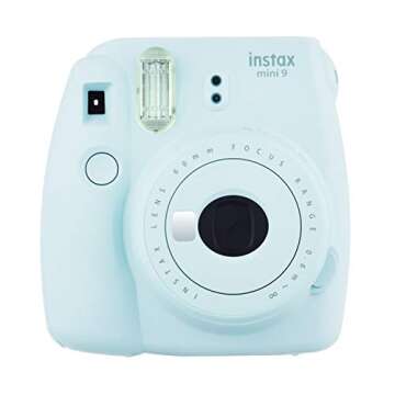 Fujifilm instax Mini 9 Instant Camera (Ice Blue) with Film Twin Pack Bundle (2 Items)