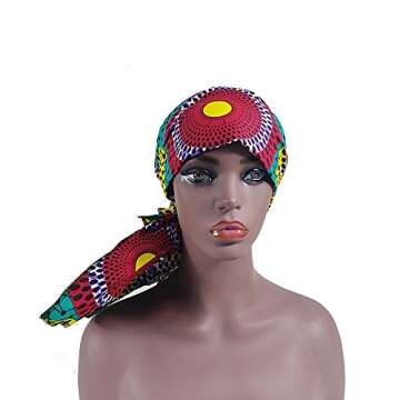 Stylish African Print Head Wrap - Versatile 72" Head Tie