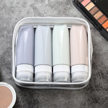 TSA Approved Travel Bottles for Toiletries - 4 Pack