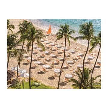 Galison Gray Malin The Beach Club – 1000 Piece Puzzle Fun and Challenging Activity with Bright and...