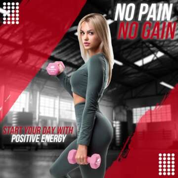 Fitness Alley Neoprene 2lb Dumbbells Set of 2 for All