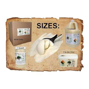 Palm Oil - 1 Quart - 32 oz - RSPO Certified - Sustainable - Food Grade - Kosher - Not Hydrogenated - safety sealed HDPE container with resealable cap