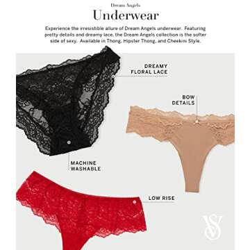 Victoria's Secret Dream Angels Lace Cheekini Panty for Women