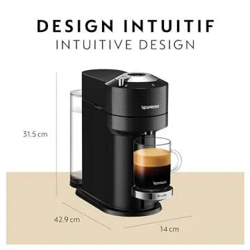 Nespresso by Breville Vertuo Next Classic Black Coffee and Espresso Machine