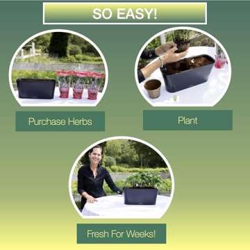 Self-Watering Window Garden Herb Planter - Easy Indoor Gardening