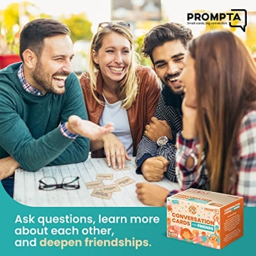 Prompta 400 Conversation Cards for Engaging Friendships