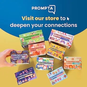 Prompta 400 Conversation Cards for Engaging Friendships