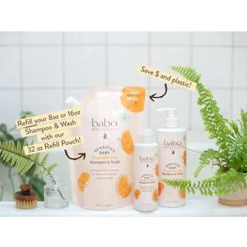 Babo Botanicals Sensitive 2-in-1 Baby Shampoo & Wash