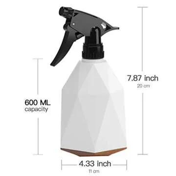 REPUGO Empty Spray Bottles, 20oz Adjustable Nozzle Hair Spray Bottles, 600ml Durable Spray Bottles for Cleaning Solutions, Multi Purpose Use Pressure Watering Can for Indoor Outdoor Plants.