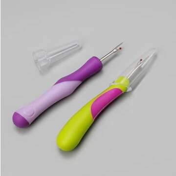 Duehut 2 PCS Sewing Seam Rippers Sewing Seam Thread Removers Stitch Rippers Unpicker Tools Handy Sewing Seam Thread Remover for Sewing Crafting Removing Threads Tools
