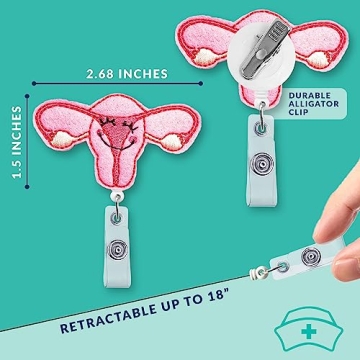 Cute Retractable Badge Reel for Nurses & Students