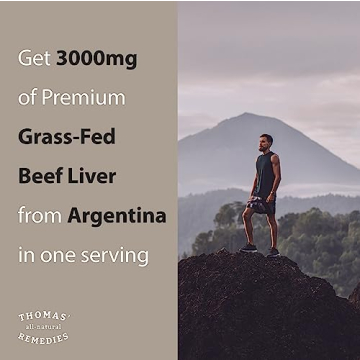 Grass-Fed Beef Liver Capsules 3000mg for Energy & Immunity