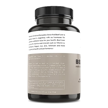 Grass-Fed Beef Liver Capsules 3000mg for Energy & Immunity