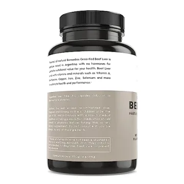 Grass-Fed Beef Liver Capsules 3000mg for Energy & Immunity