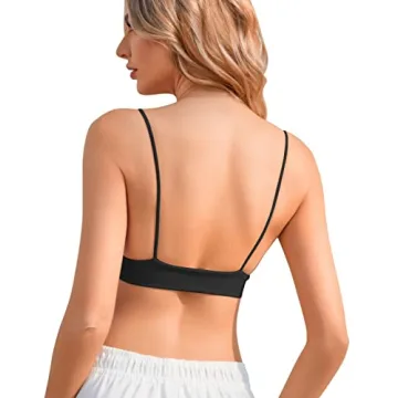 INIBUD Bralette for Women Comfortable Wire-Free Triangle Cups