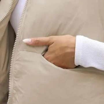 Hixiaohe Women's Winter Crop Puffer Vest for Cozy Style