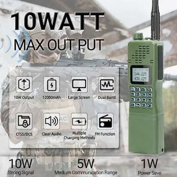 Baofeng Radio Ham Radio AR-152 10W Powerful Handheld Tactical Two Way Radio Upgraded of baofeng Radi...