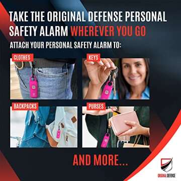 Original Defense Keychain Alarm - 130 dB Safety Device