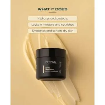 Buttah Skin Facial Shea Butter 2oz - Organic Whipped Virgin Raw Moisturizer for All Skin Tones - Hydrating & Natural