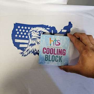 Original HTV Cooling Block is a Must-Have Crafting Tool Because it Lets You Cool Your Vinyl at Super-Fast. Precision Craft Vinyl Tools, Cooling Heat Transfer Vinyl. Fast Cooling Vinyl