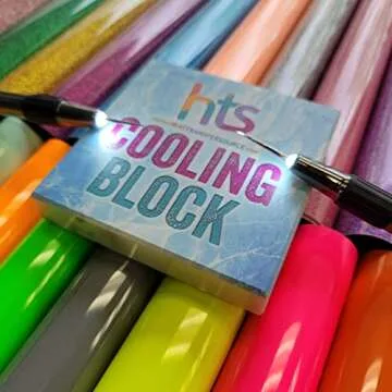 Original HTV Cooling Block is a Must-Have Crafting Tool Because it Lets You Cool Your Vinyl at Super-Fast. Precision Craft Vinyl Tools, Cooling Heat Transfer Vinyl. Fast Cooling Vinyl