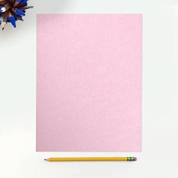 Elegant LUXPaper 8.5" x 11" Rose Quartz Cardstock