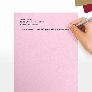 Elegant LUXPaper 8.5" x 11" Rose Quartz Cardstock