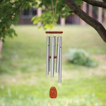 Amazing Grace Wind Chimes - Inspirational 24" Outdoor Decor