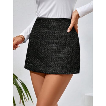 Stylish Women Mini Skirt - High Waist Zipper Design