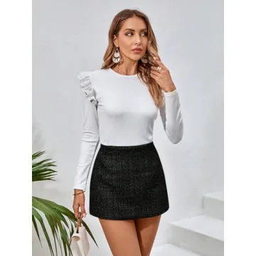 Stylish Women Mini Skirt - High Waist Zipper Design