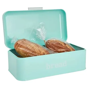 Juvale Mint Green Bread Box Classic Kitchen Storage