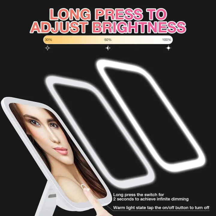 Chooone LED Makeup Mirror - 3 Color Modes & Dimmable