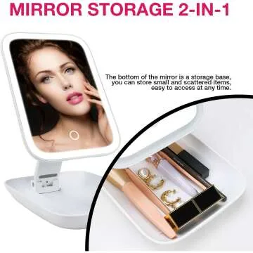 Chooone LED Makeup Mirror - 3 Color Modes & Dimmable