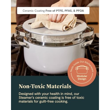 Caraway Steamer - Non Toxic Stainless Steel Kitchen Essential