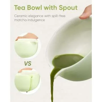 Joiish Matcha Bowl Set with Whisk Holder for Perfect Tea